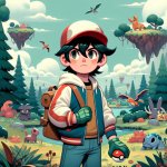 Ash Ketchum in PalWorld template