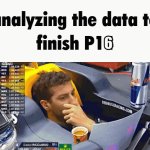 Daniel Ricciardo analysing data