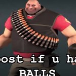 Repost if u have balls meme