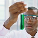 Black Scientist Analyzing