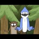 Mordecai and Rigby looking forward