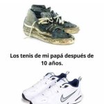 Los tenis de mi papá después de diez años