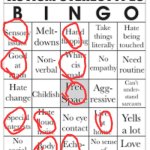 I has da tism | image tagged in autism stereotypes bingo | made w/ Imgflip meme maker