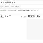 GOOGLE TRANSLATE - DUCKED UP