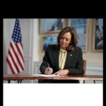 Kamala Harris writing meme