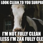 Zax Fully Clean | DO I LOOK CLEAN TO YOU SURPRISED; I'M NOT FULLY CLEAN UNLESS I'M ZAX FULLY CLEAN | image tagged in betsy,reba mcentire,nickelodeon,clean | made w/ Imgflip meme maker