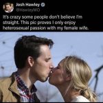 Josh Hawley heterosexual