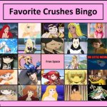 favorite crushes bingo | THE LITTLE MERMAID | image tagged in favorite crushes bingo,videogames,movies,anime,tv shows,the little mermaid | made w/ Imgflip meme maker