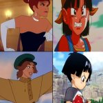 anya and pan | image tagged in anya blank meme,dragon ball z,anime,20th century fox,dragon ball super | made w/ Imgflip meme maker