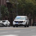 police car responding