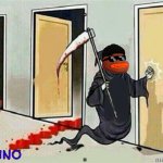 grim reaper knocking door $BRUNO