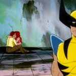 wolverine Jean and Scott kissing