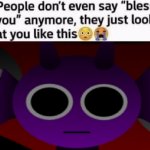 Durple Stare at you meme