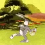 Bugs Bunny Skip GIF Template