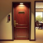 Closed Office door