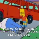 Simpsons, Hold Up A Car