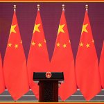 CHINESE COMMUNIST STAGE PODIUM