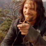 Aragorn smirking