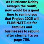 Project 2025 would eliminate aid for natural disasters