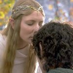 Galadriel kiss Frodo