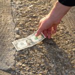 Finding money in the street