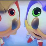 Shadow And Sonic Staring At You template