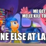 Lasertag | ME GETTING A MELEE KILL TO SAVE AMMO; EVERYONE ELSE AT LASERTAG | image tagged in inside out2 confusion | made w/ Imgflip meme maker