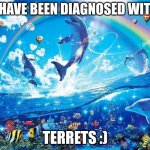 hold me tight and wont let go | I HAVE BEEN DIAGNOSED WITH; TERRETS :) | image tagged in symphony meme | made w/ Imgflip meme maker