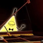 Bill Cipher playing piano meme