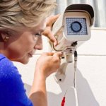 Hillary Clinton disabling camera