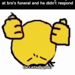 NOOOOOO | Me after I said something zesty at bro's funeral and he didn't respond; (he's actually gone) | image tagged in gifs,funny,meme,memes,funny memes,funny meme | made w/ Imgflip video-to-gif maker