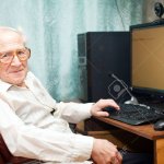 Old Man At Desk