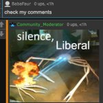 Community_Moderator Silence liberal