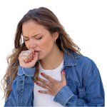 Woman coughing