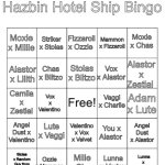 Hellva Boss and Hazbin Hotel Ship Bingo