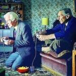 Old men playing video games meme
