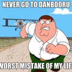 BLEACH PLEASEEEEE | NEVER GO TO DANBOORU; WORST MISTAKE OF MY LIFE | image tagged in peter griffin running away,nsfw,danbooru | made w/ Imgflip meme maker