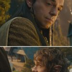 Elrond and young Bilbo