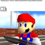 SMG4 Shotgun Mario | SOMEONE: "I DON'T NEED TO WEAR A SEATBELT"; ME:; YES YOU DO | image tagged in smg4 shotgun mario,ai generated | made w/ Imgflip meme maker