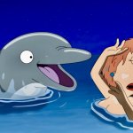 Family Guy | image tagged in family guy,dolphin,lois griffin,memes,template,swimming | made w/ Imgflip meme maker