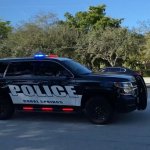 police car responding