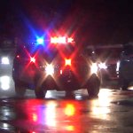 police car responding