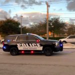 police car responding