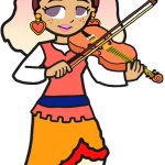 Venus (Violin Player) Galaxy Girl