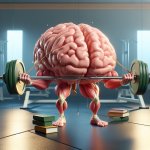 brain lifting weights