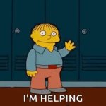 Ralph Wiggum I'm helping GIF Template