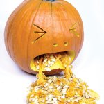 Pumpkin vomit | HUARGH! | image tagged in pumpkin vomit | made w/ Imgflip meme maker