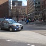 police car responding