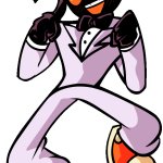 Whitty in a tuxedo