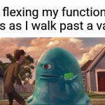 Electronic cancer fr | Me flexing my functioning lungs as I walk past a vaper | image tagged in gifs,funny meme | made w/ Imgflip video-to-gif maker